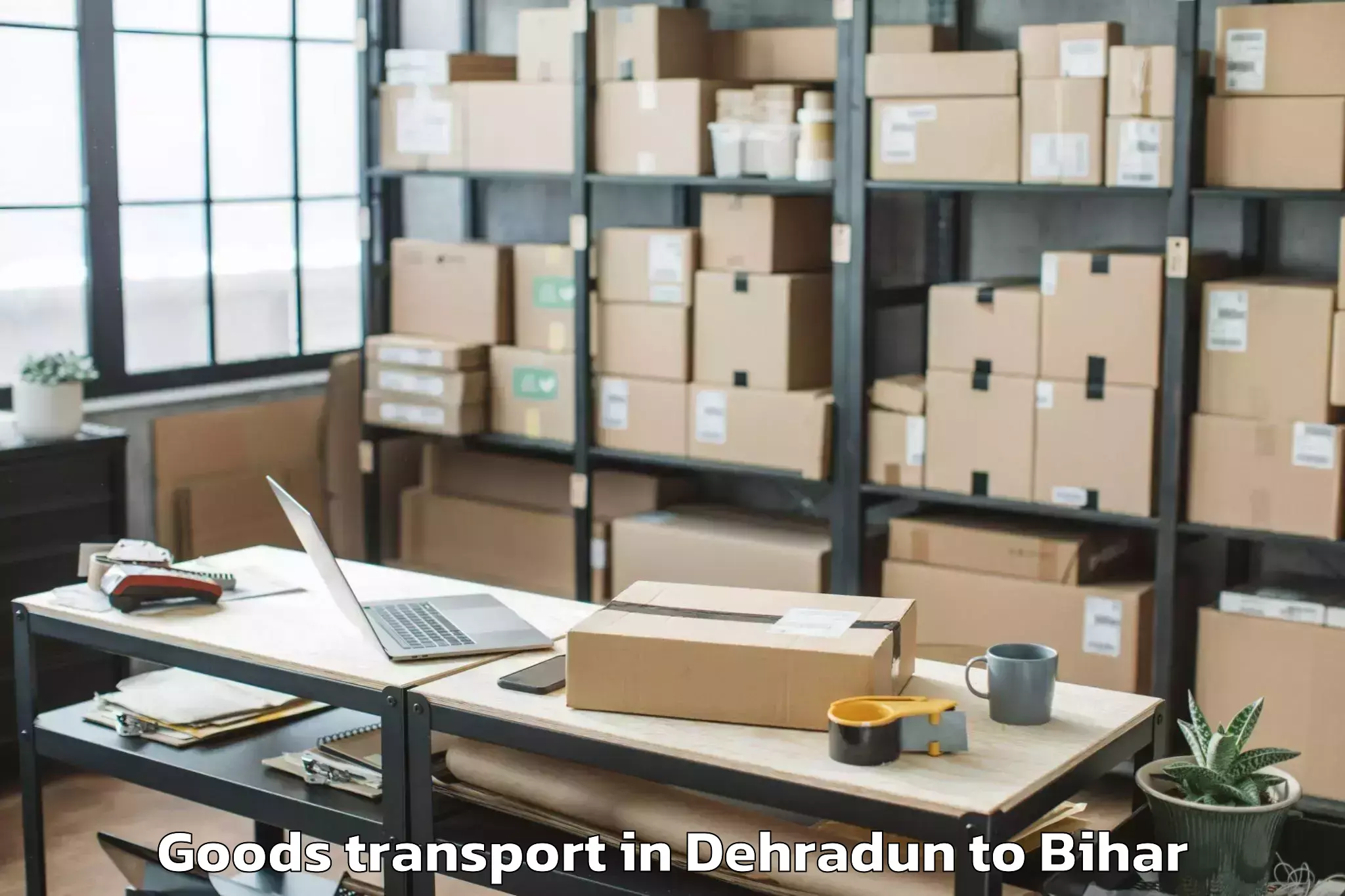 Top Dehradun to Manjhi Paschimi Goods Transport Available